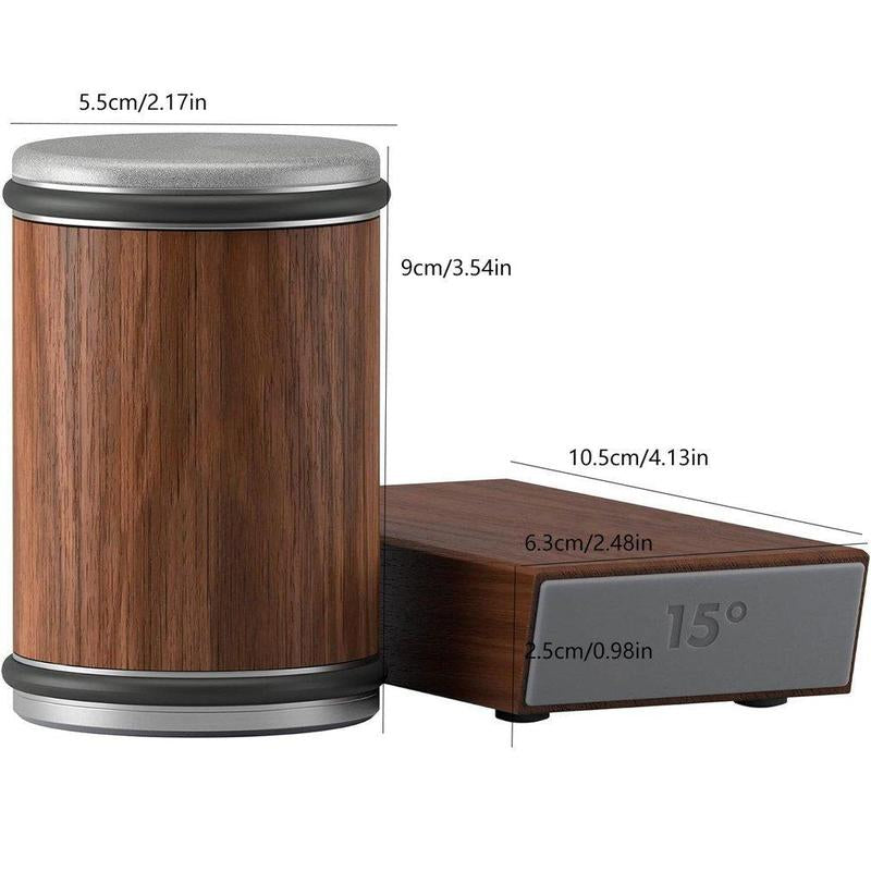Rolling Knife Sharpener Set, 15°20° Kitchen Knife Magnetic Rolling Knife Sharpener, Diamond Sharp Curve Knife Sharpener, Wooden Handle Sharpening Stone, Diamond Ceramic Knife Sharpening Set for Honing Knives Sharpening Kitchen Gadgets Steel Kitchenware