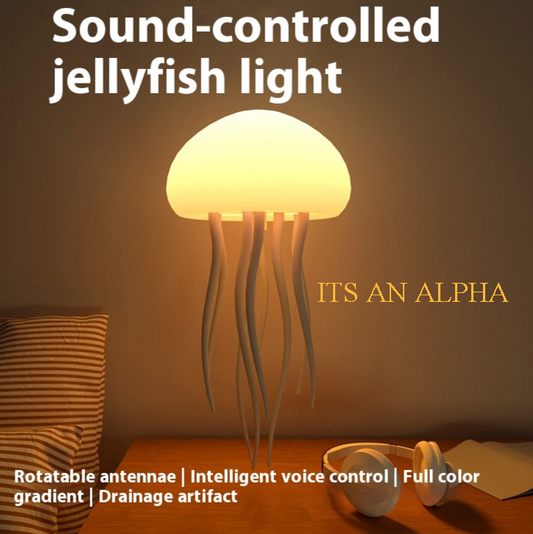 Jellyfish Mood Lamp LED Jellyfish Night Light Portable Jellyfish Lamp Jellyfish Decorations Smart Table Lamp for Bedside Desk