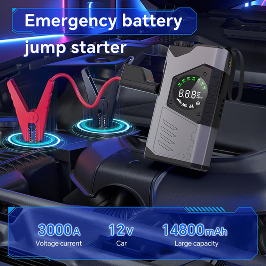 Car Jump Starter 3000A/4000A/5000A Battery Charger Emergency Power Bank Booster for 12V Gasoline and Diesel Vehicles Starting