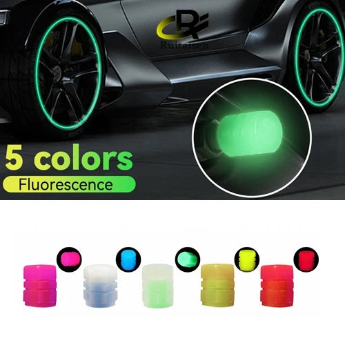 Luminous Valve Helmet Fluorescent Green Blue Night Glowing Car Motorcycle Bicycle Wheel Styling Tyre Hub Luminous Decorate