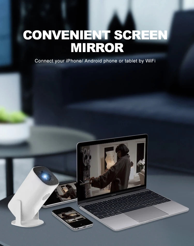 Factory Original P30 Smart Projectors Portable 4K WIFI Outdoors Mini Home Theater HD LCD Projector