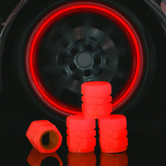 Luminous Valve Helmet Fluorescent Green Blue Night Glowing Car Motorcycle Bicycle Wheel Styling Tyre Hub Luminous Decorate
