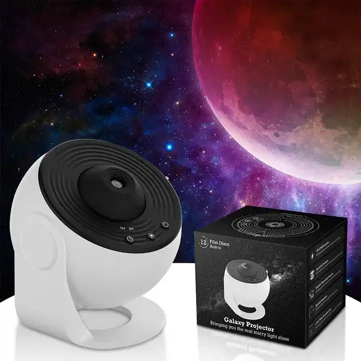 12 in 1 Planetarium Galaxy Star Projector Rotating Nebula Projector Lamp Timed Starry Night Light for Kids Bedroom Decor
