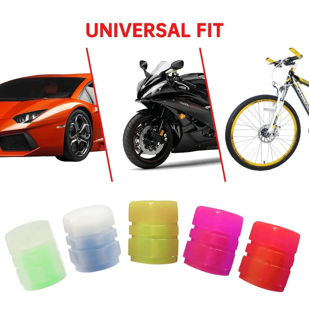 Luminous Valve Helmet Fluorescent Green Blue Night Glowing Car Motorcycle Bicycle Wheel Styling Tyre Hub Luminous Decorate